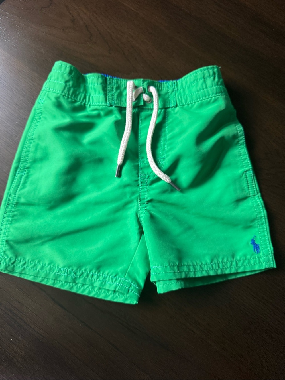 Polo Ralph Lauren Toddler Boy Green Swim Shorts Size 18 Months